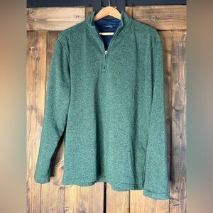 Izod Forest Green Zip-Up Sweater